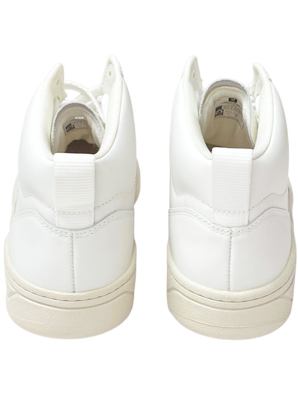 VEJA V-15 Mid Top Sneakers NWT Extra White Leather Sizes 8 9 10 - Picture 6 of 11